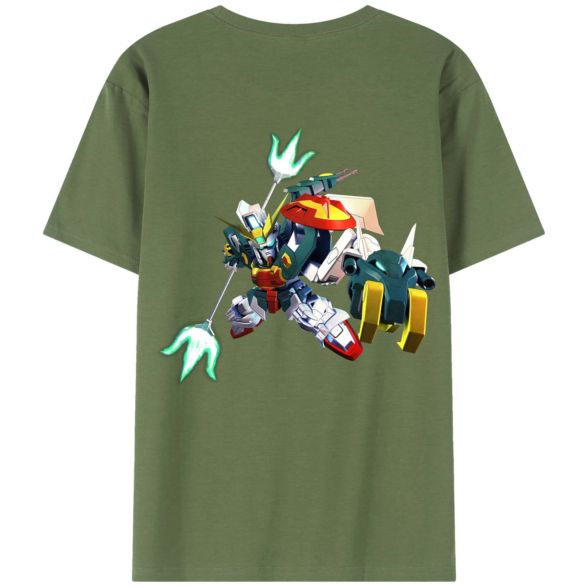 （画像用） 機動戦士ガンダム Mobile Suit Gundam 綿100％ メンズ半袖Tシャツ（バックプリント） 通気性
